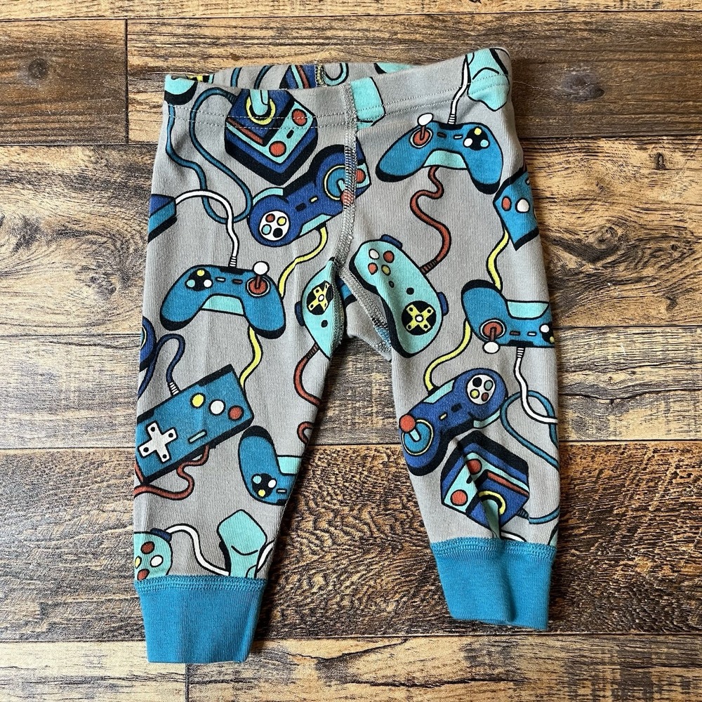 Hanna Andersson Organic Cotton Pajamas Unisex Baby 6-12m Gamer Controllers - Picture 5 of 8